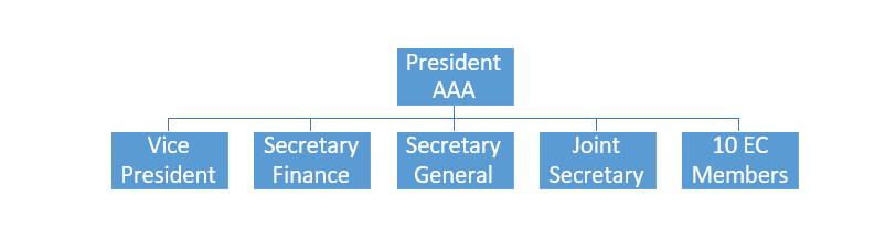 Organogram of AAA Cabinet & EC